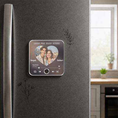 Personalized Musical Fridge Magnet for Couples